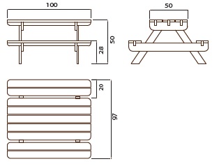 Mesa Picnic Mini 100_vistas